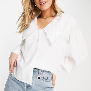 Lola May statement collar blouse